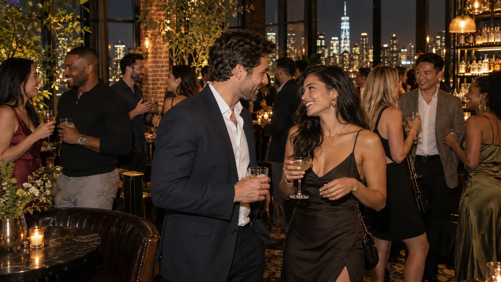 NYC Singles Mixer at a Rooftop Lounge
